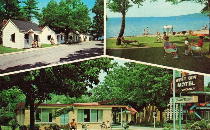 West Bay Motel - Vintage Postcard (newer photo)